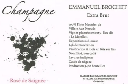 Emmanuel Brochet Rosé de Saignée L20