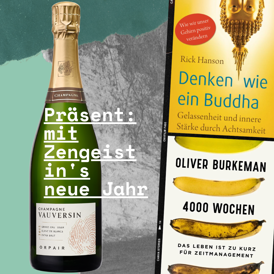 Champagner Präsent - mit dem Zengeist in's neue Jahr