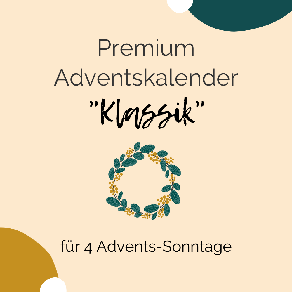 Premium Adventskalender "Klassik" für 4 Advents-Sonntage