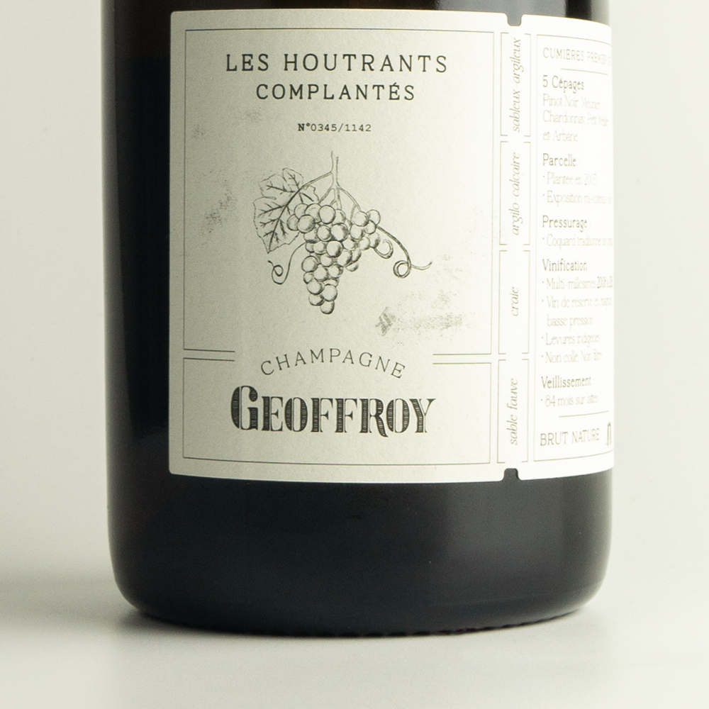 René Geoffroy Lieu-Dit "Les Houtrants complantés" Premier Cru Brut Nature